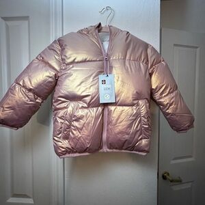 New! Swiss Tech Girls Puffer Jacket Hooded Pockets